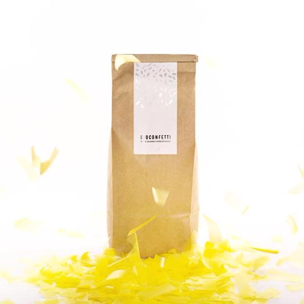 BioConfetti Rectangles 55x17mm - Yellow