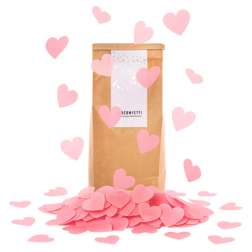BioConfetti Hearts Ø 55mm - Pink